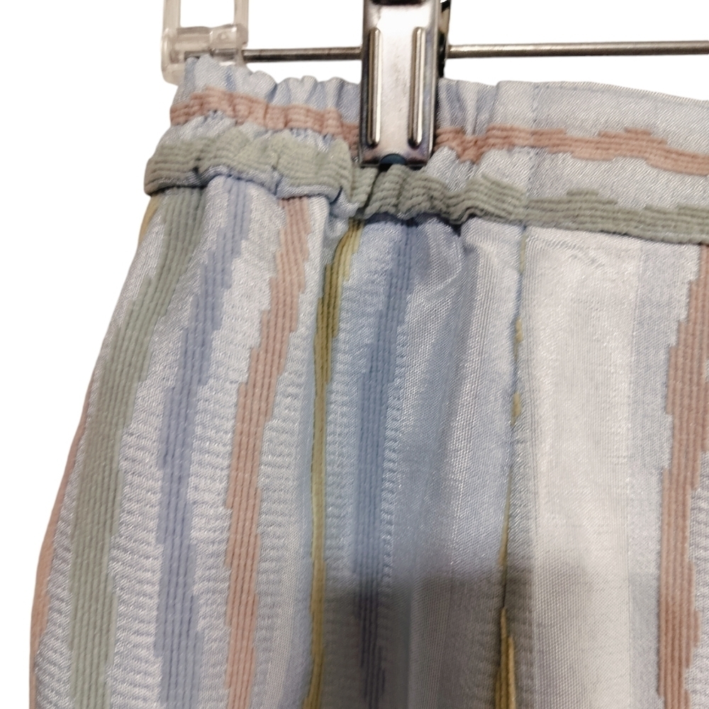 2870)Donna Vinci Couture 3 pcs Multicolor Striped Jewel Jacket Cami Skirt Suit 8 - Picture 8 of 16